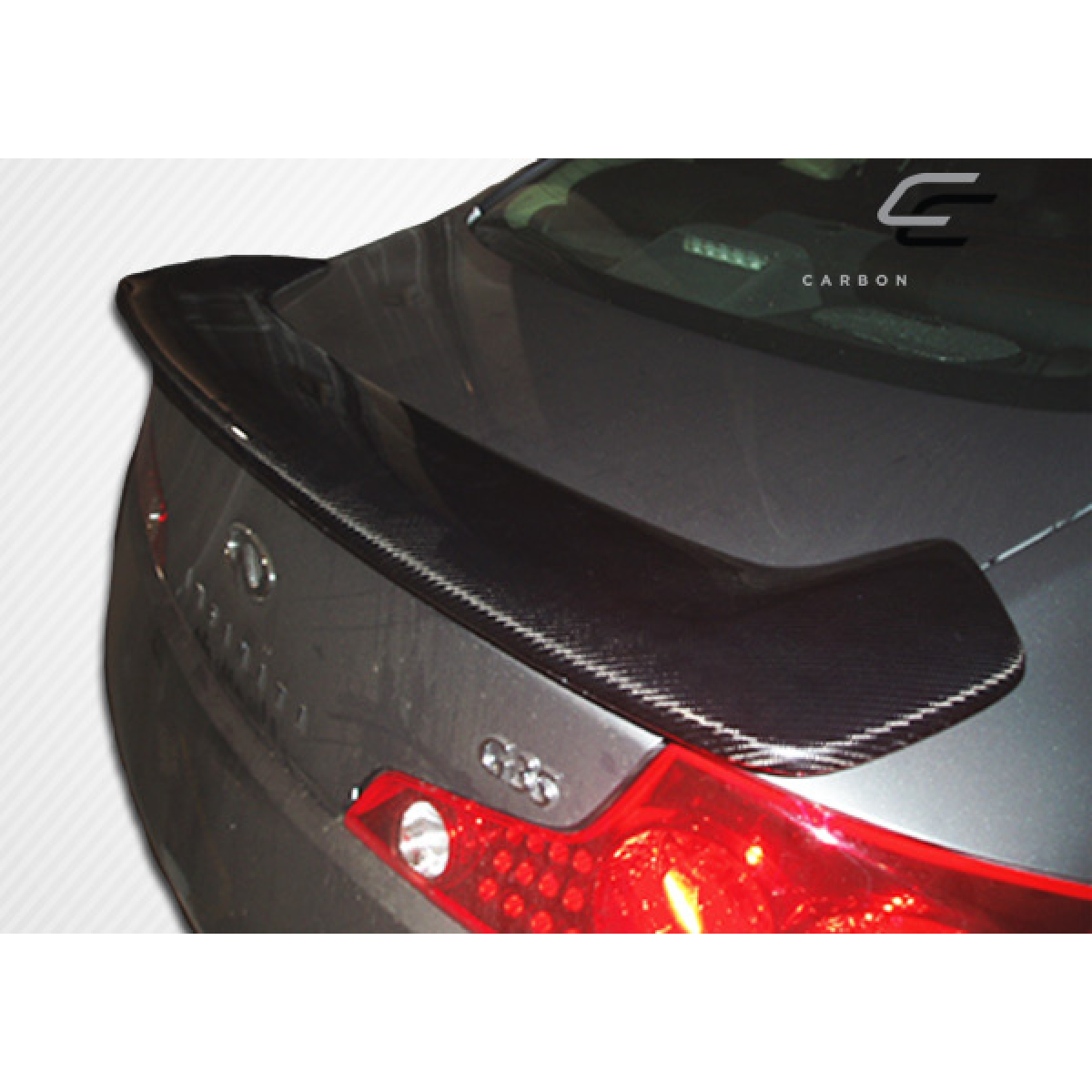 Modify your Infiniti G35 2003 with our Exterior/Wings - View from above and slightly rear of the car