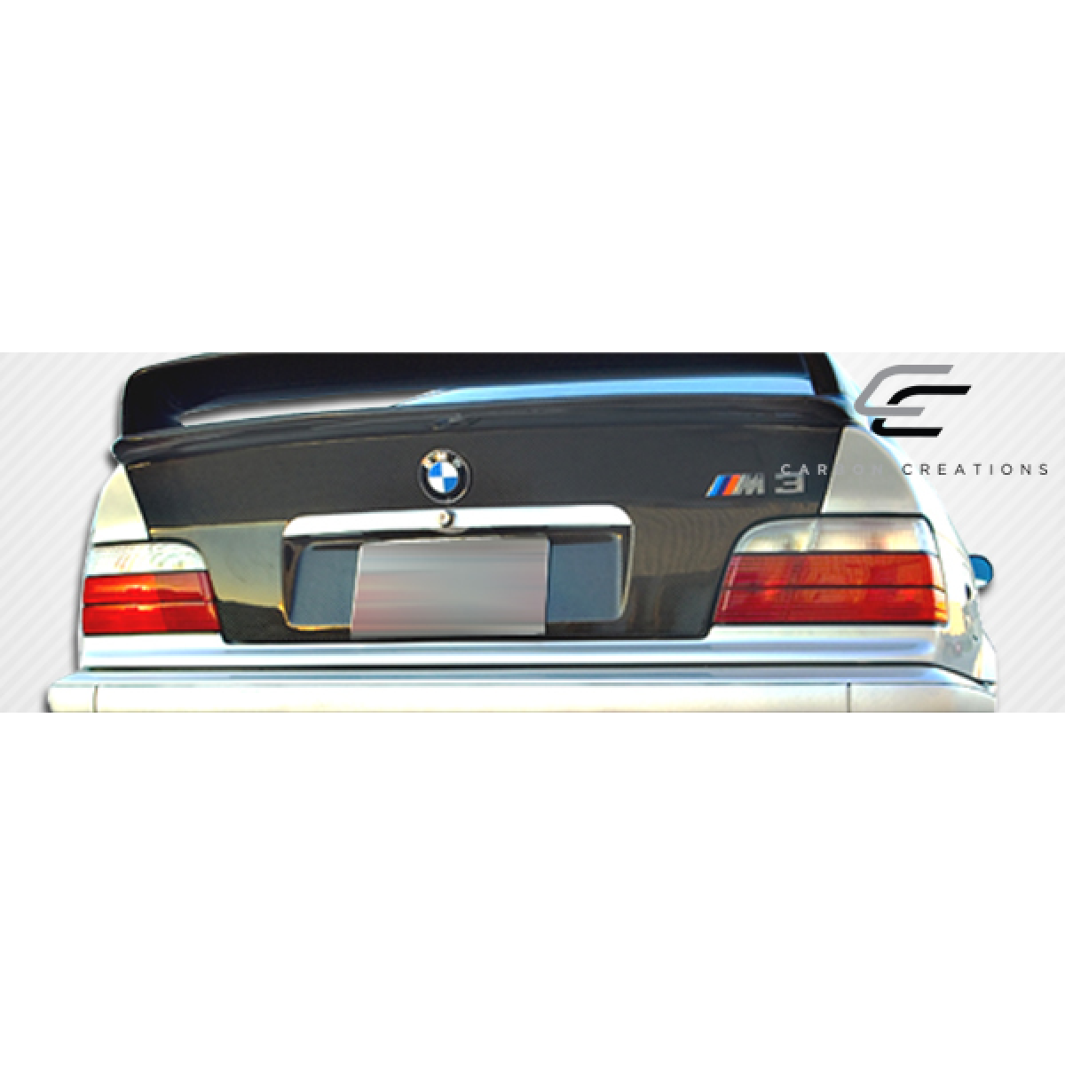 Modify your BMW 3-Series 1992 with our Exterior/Trunks - Rear angle view of the BMW trunk part