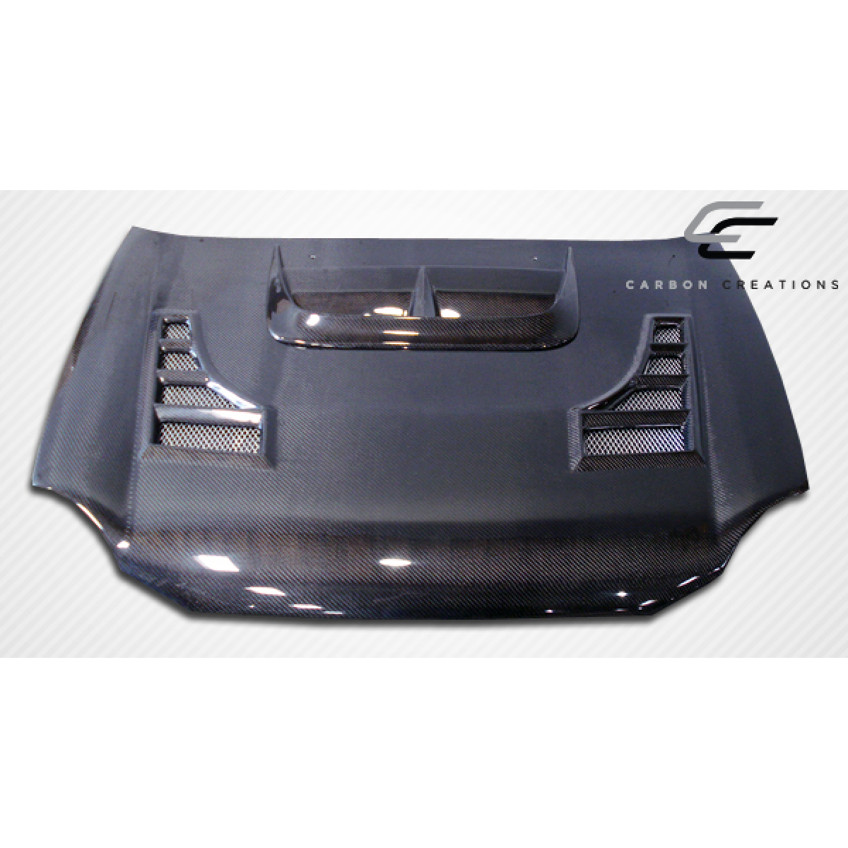 Modify your Subaru Impreza 2002 with our Exterior/Hoods - Front view at a slight downward angle