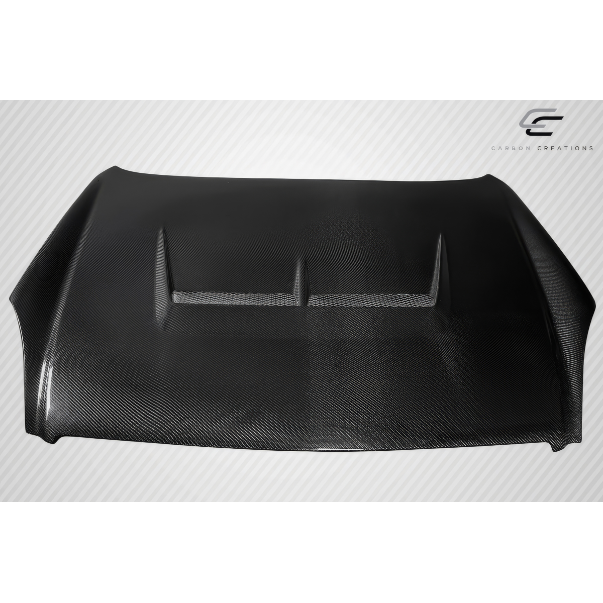 Modify your Infiniti G35 2003 with our Exterior/Hoods - Top view of the hood at a flat angle