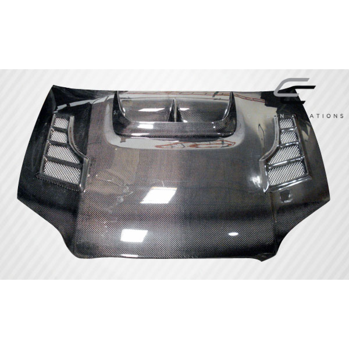 Modify your Subaru Impreza 2004 with our Exterior/Hoods - Front view at slightly angled perspective