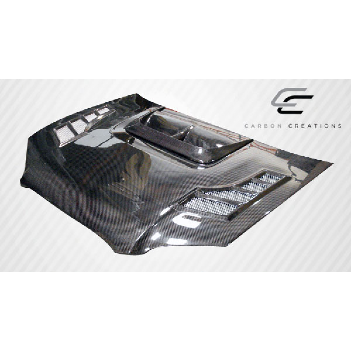 Modify your Subaru Impreza 2004 with our Exterior/Hoods - Part viewed from a slightly elevated angle