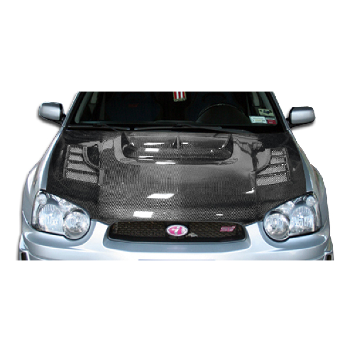 Modify your Subaru Impreza 2004 with our Exterior/Hoods - The image shows a top view of a car hood