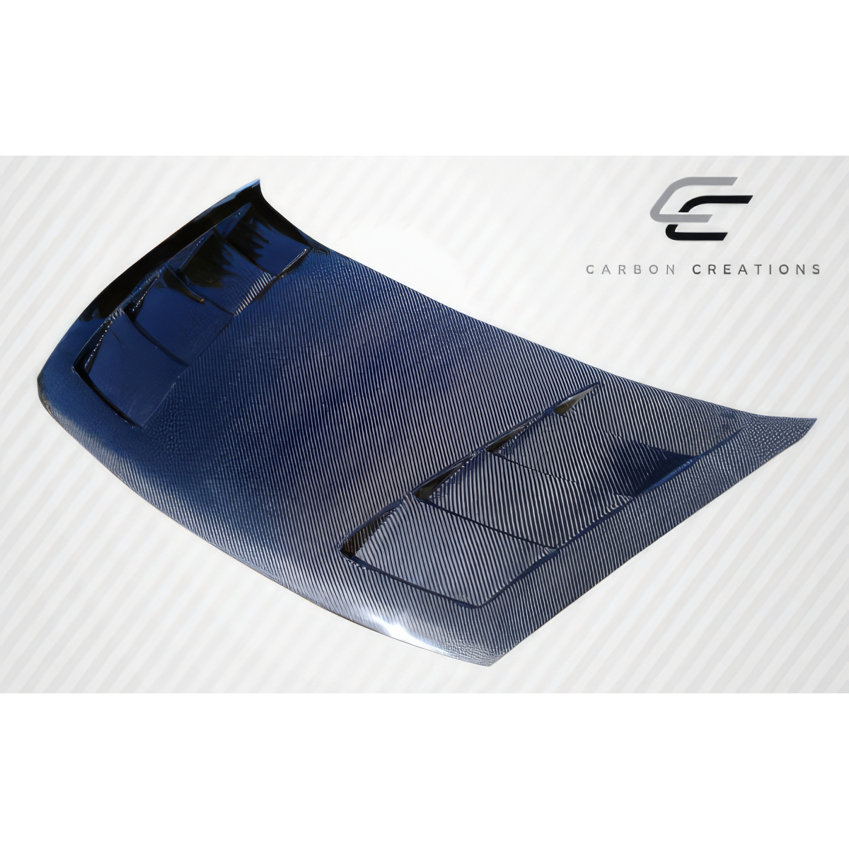 Modify your Honda Civic 2006 with our Exterior/Hoods - Top down angle of a carbon fiber hood