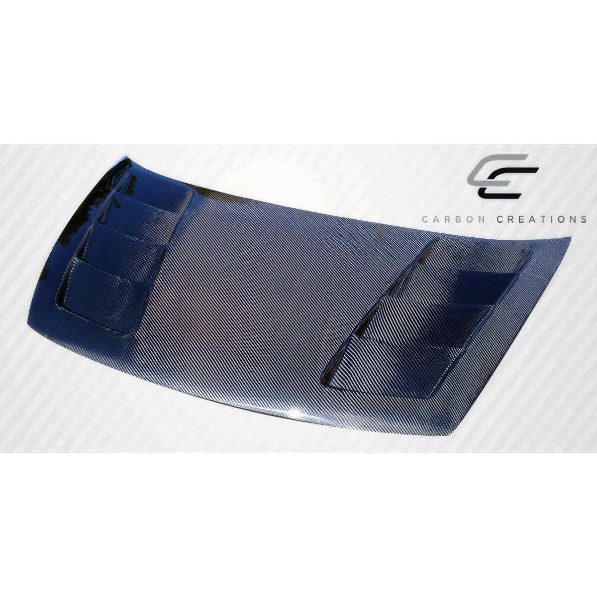 Modify your Honda Civic 2006 with our Exterior/Hoods - Top view of carbon fiber hood part