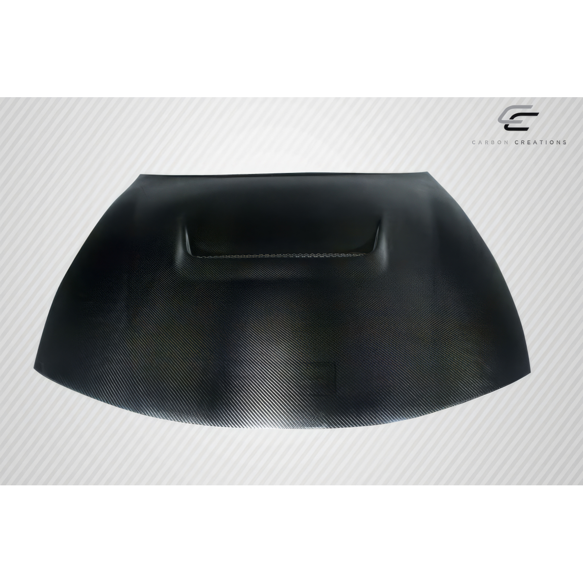 Modify your Nissan 240SX 1997 with our Exterior/Hoods - Front view of a car hood at a slight angle