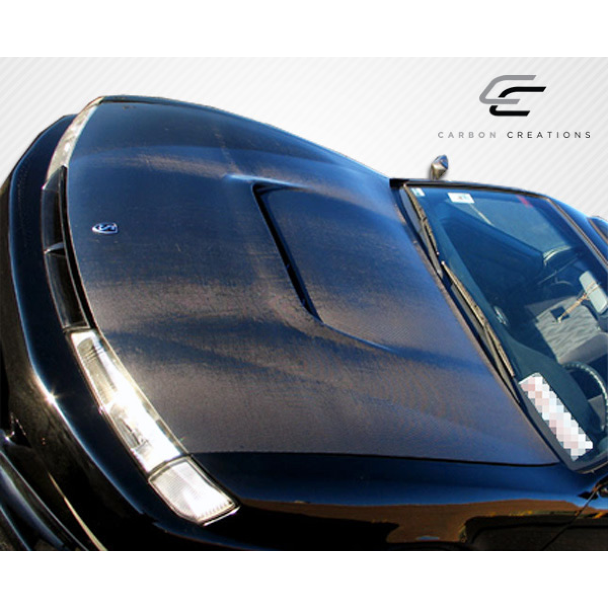 Modify your Nissan 240SX 1997 with our Exterior/Hoods - Part shown at a slightly angled top view