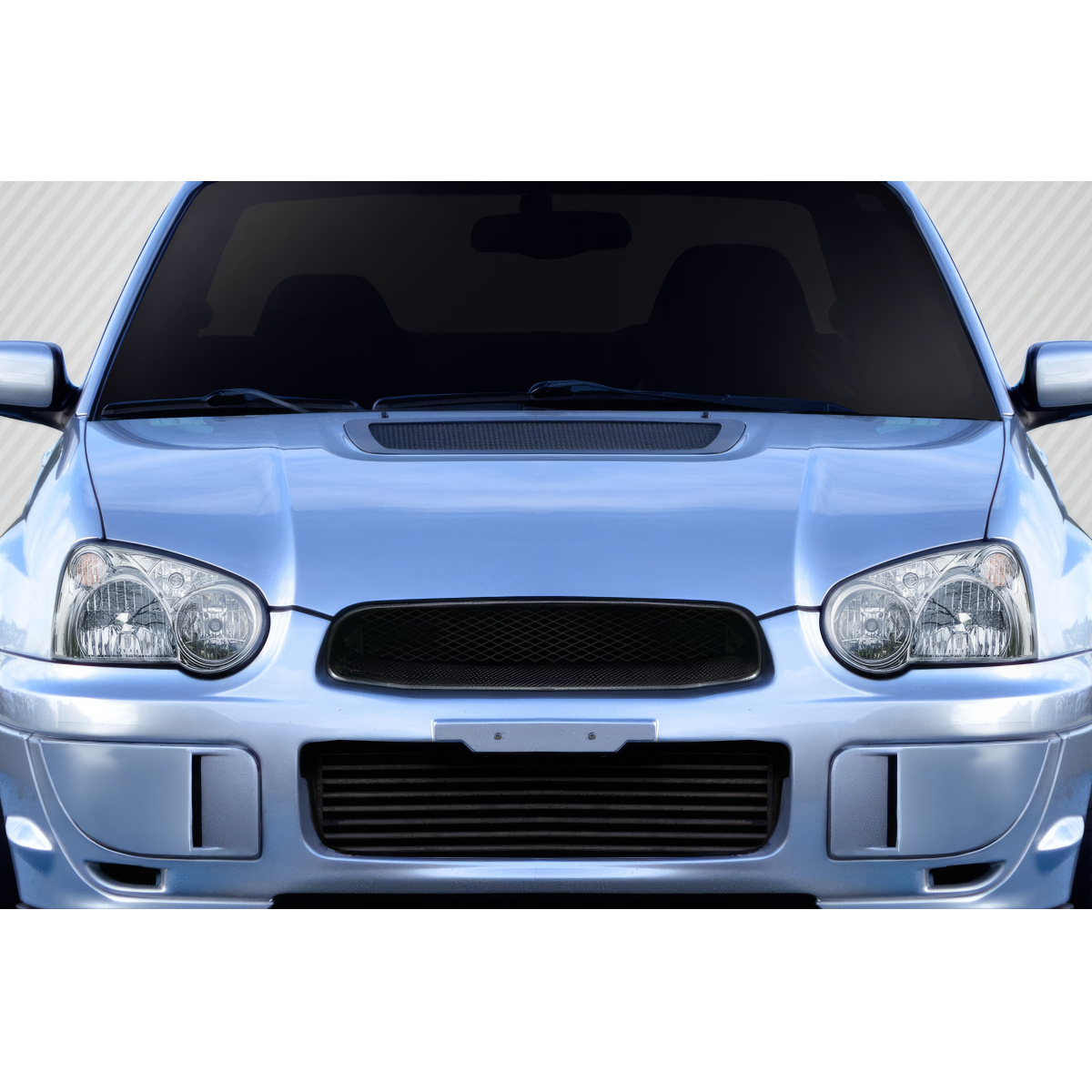 Modify your Subaru Impreza 2004 with our Exterior/Grilles - Frontal view of a vehicle grille