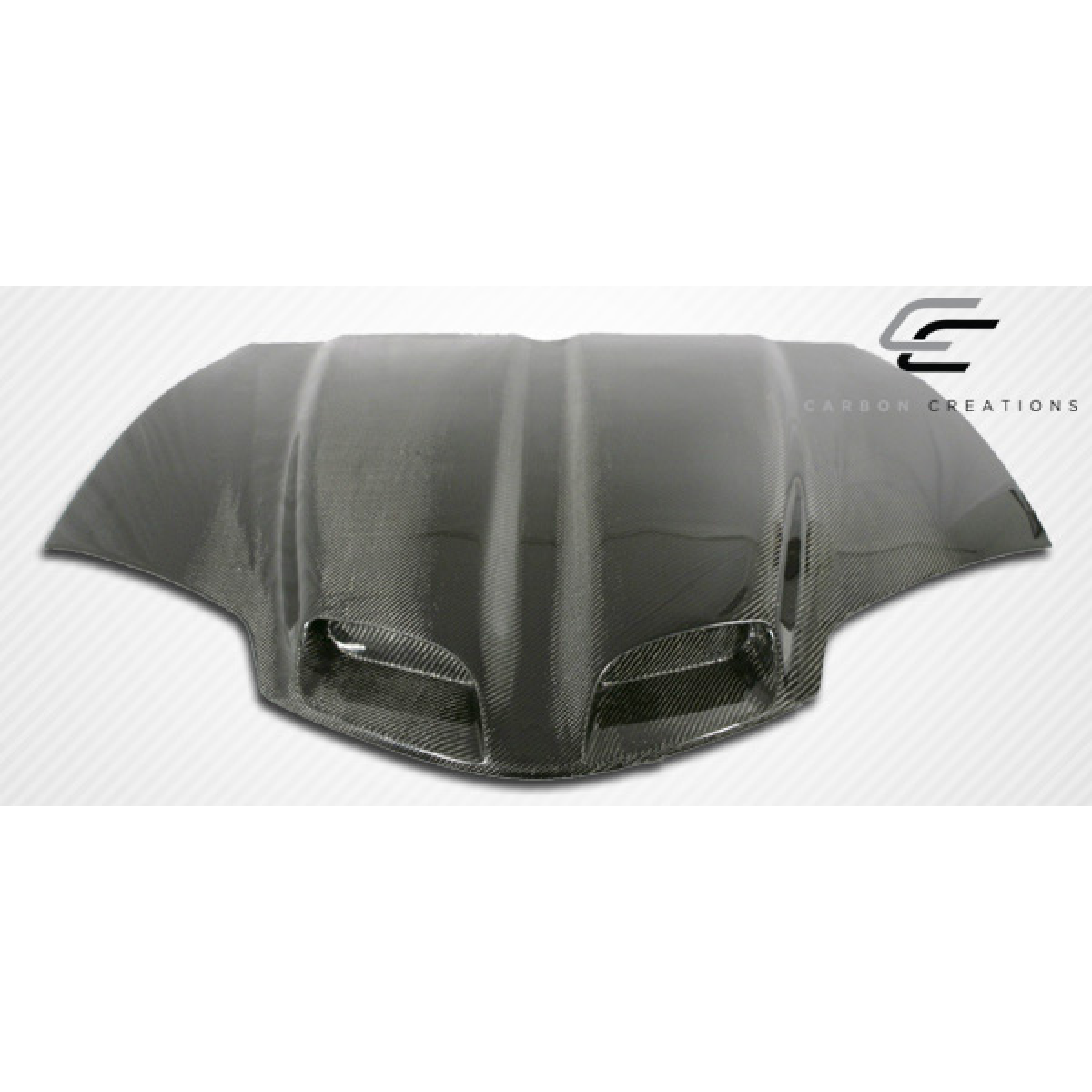 Modify your Pontiac Firebird 1998 with our Exterior/Hoods - Top down view of a car hood at a slight angle