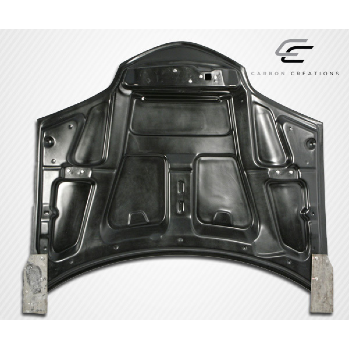 Modify your Pontiac Firebird 1998 with our Exterior/Hoods - View from above at a flat angle