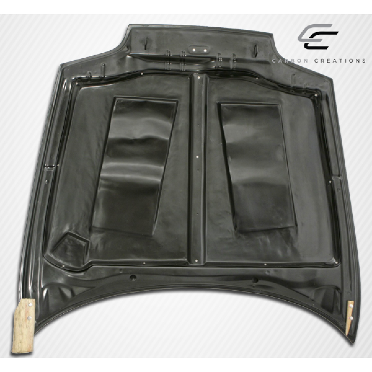 Modify your Toyota Supra 1993 with our Exterior/Hoods - View of hood from directly above
