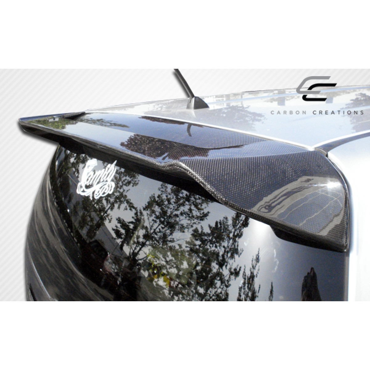 Modify your Scion xB 2008 with our Exterior/Wings - Top angle view of carbon fiber wing