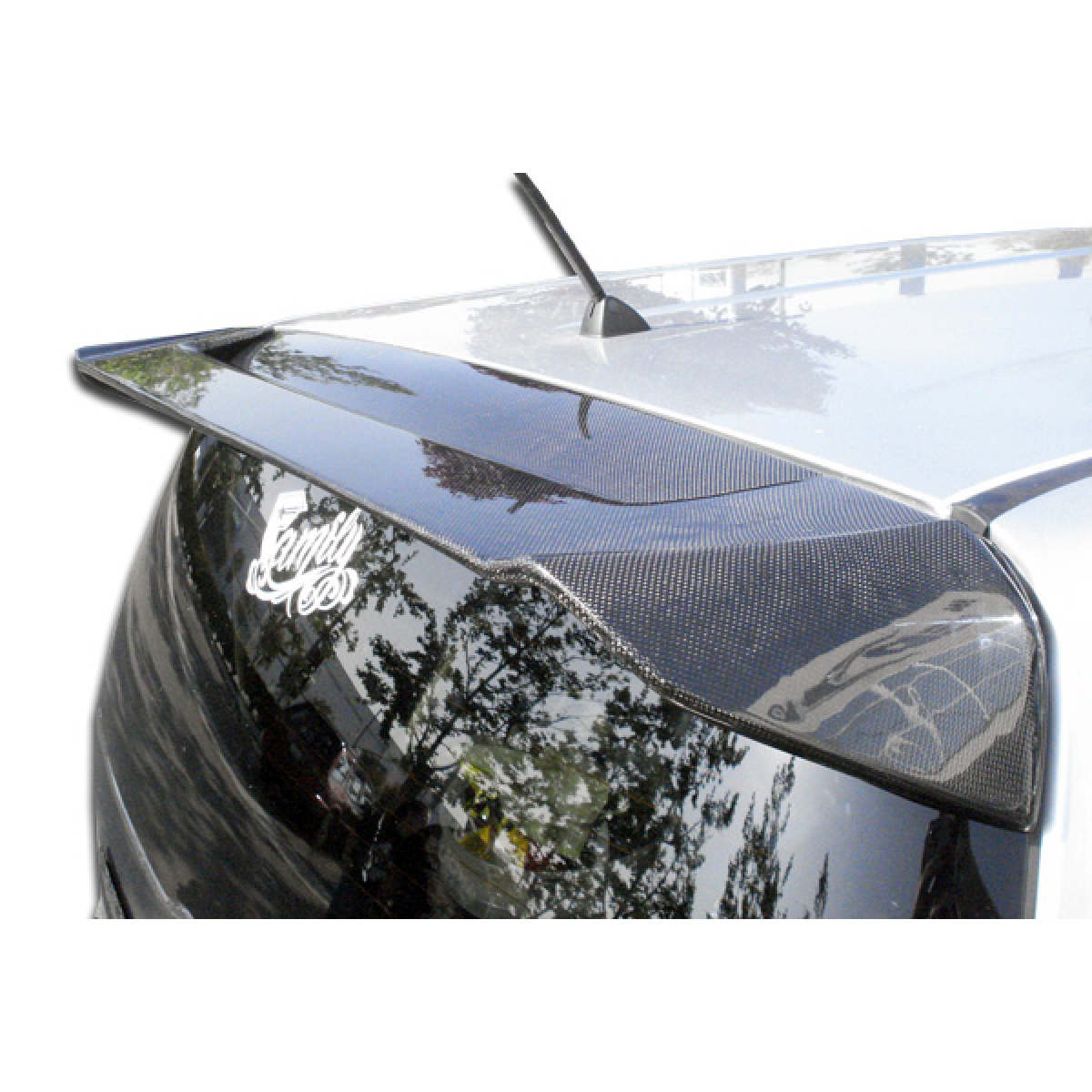 Modify your Scion xB 2008 with our Exterior/Wings - Top rear angle view of the wing spoiler