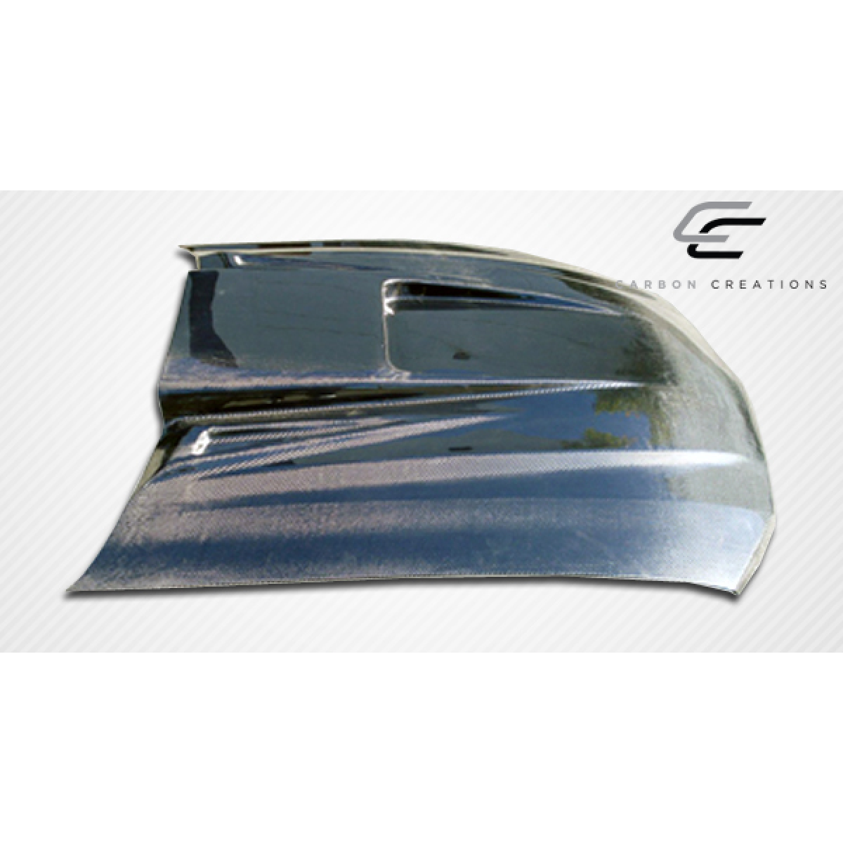 Modify your Ford Mustang 2005 with our Exterior/Hoods - Angle is viewed from the side