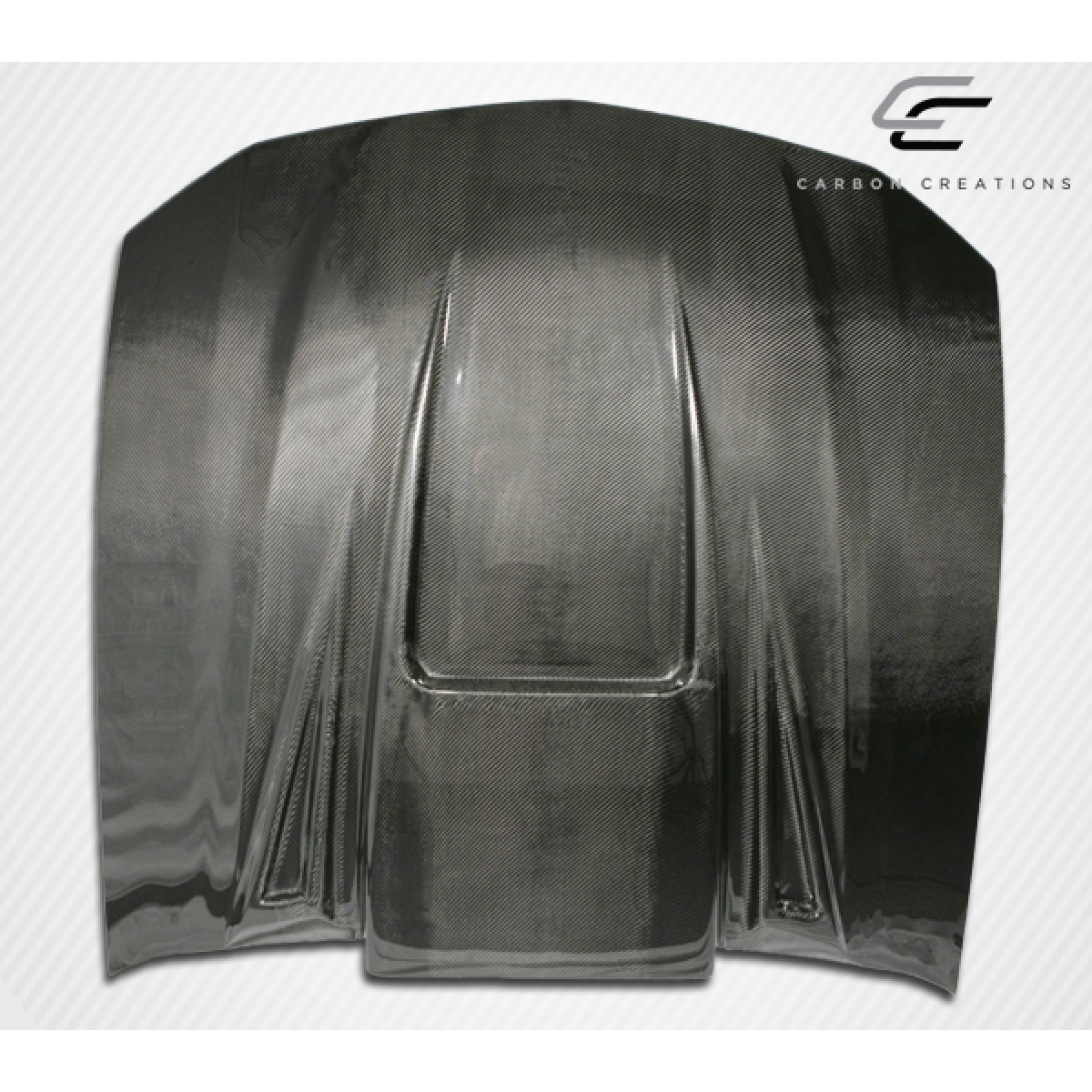 Modify your Ford Mustang 2005 with our Exterior/Hoods - Part viewed from a top down angle