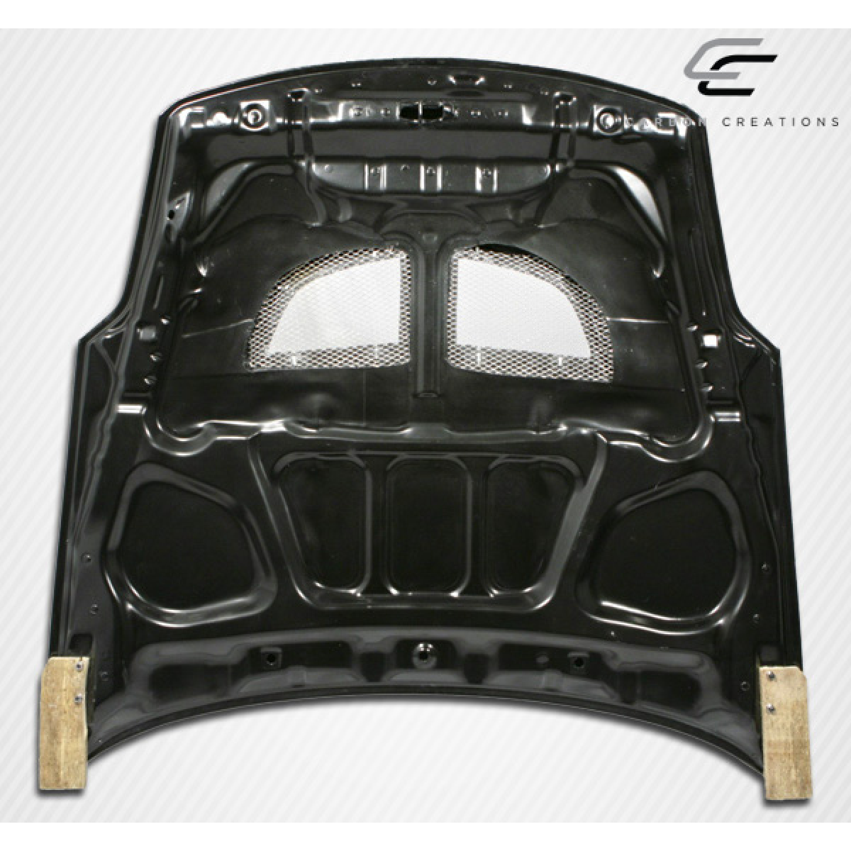 Modify your Nissan 350Z 2003 with our Exterior/Hoods - Part is viewed from above and slightly angled down