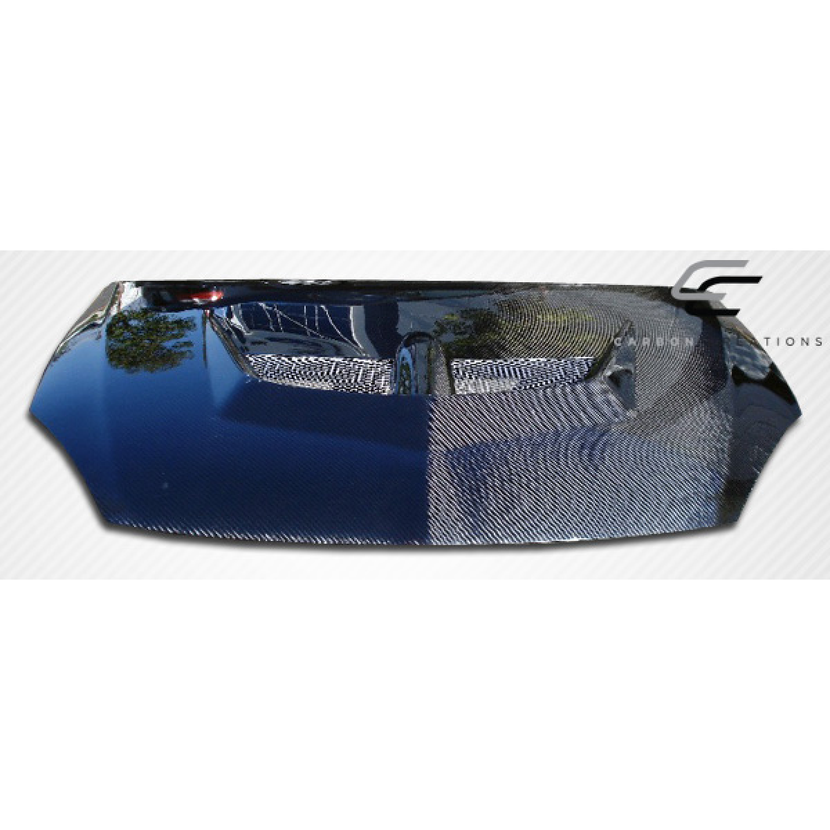 Modify your Mitsubishi Lancer 2004 with our Exterior/Hoods - Hood viewed from a frontal angle