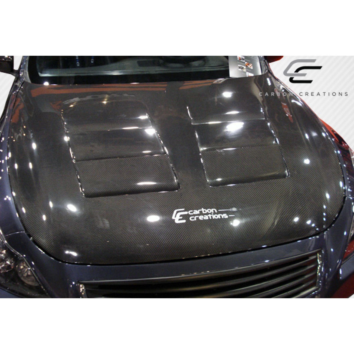 Modify your Infiniti G37 2008 with our Exterior/Hoods - Viewed from directly above