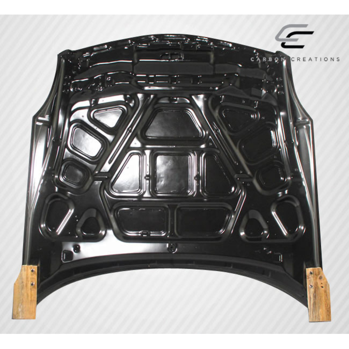 Modify your Infiniti G35 2003 with our Exterior/Hoods - The image shows the part viewed from directly above