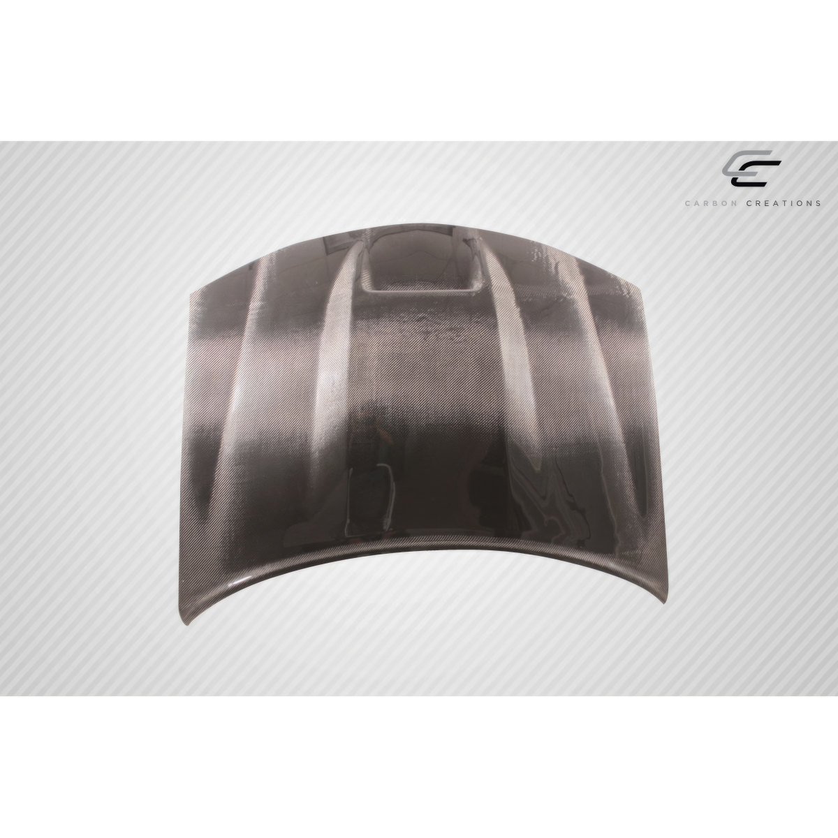 Modify your Dodge Charger 2006 with our Exterior/Hoods - Front view angle of hood part