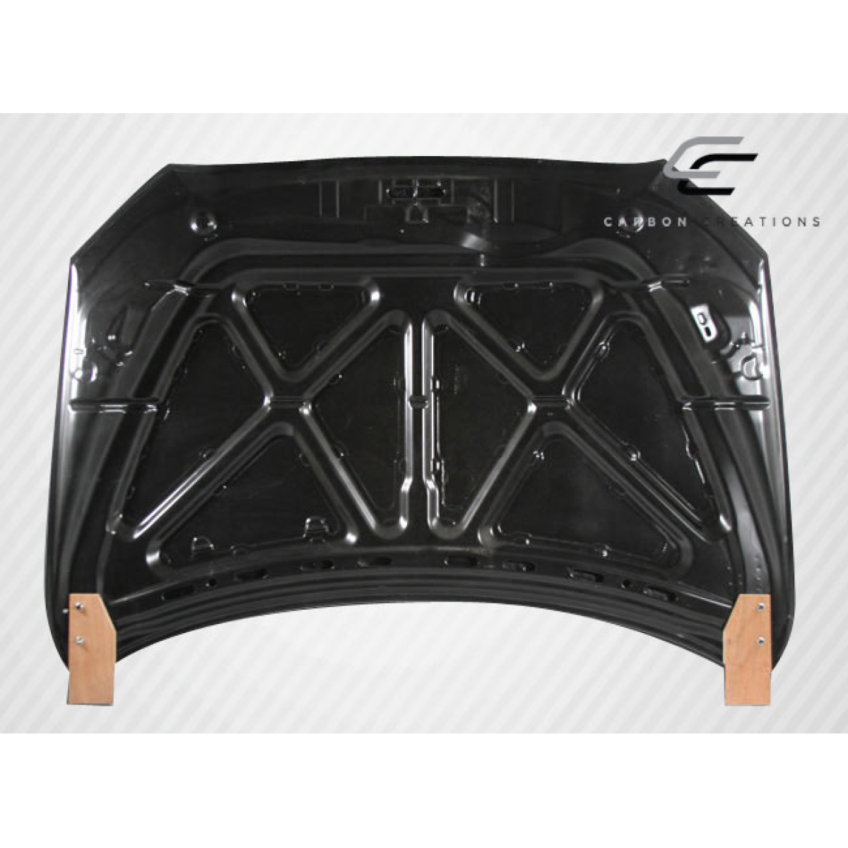 Modify your Mitsubishi Evolution 2008 with our Exterior/Hoods - Part viewed from top down angle