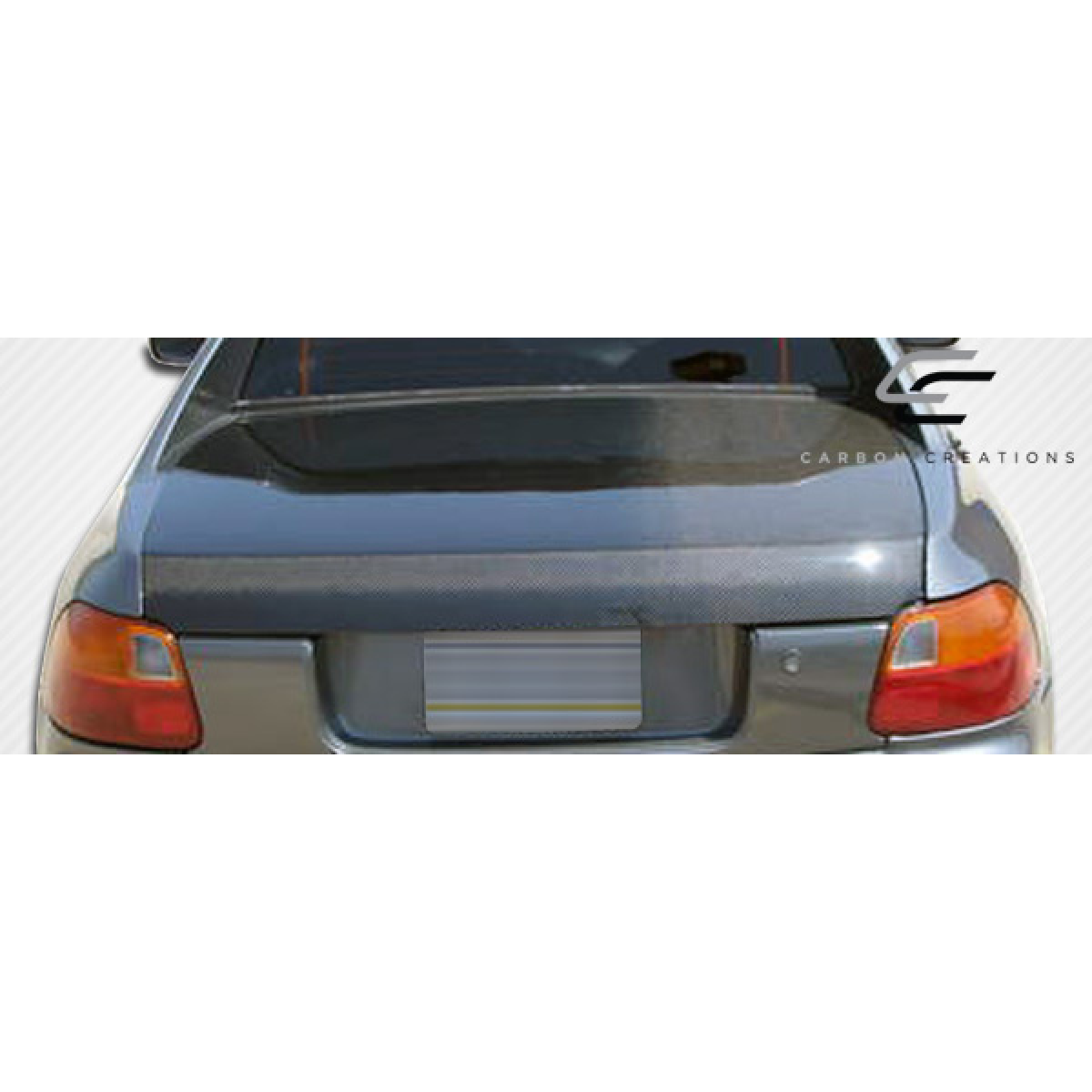 Modify your Honda Civic del Sol 1993 with our Exterior/Trunks - Rear view at a slightly elevated angle