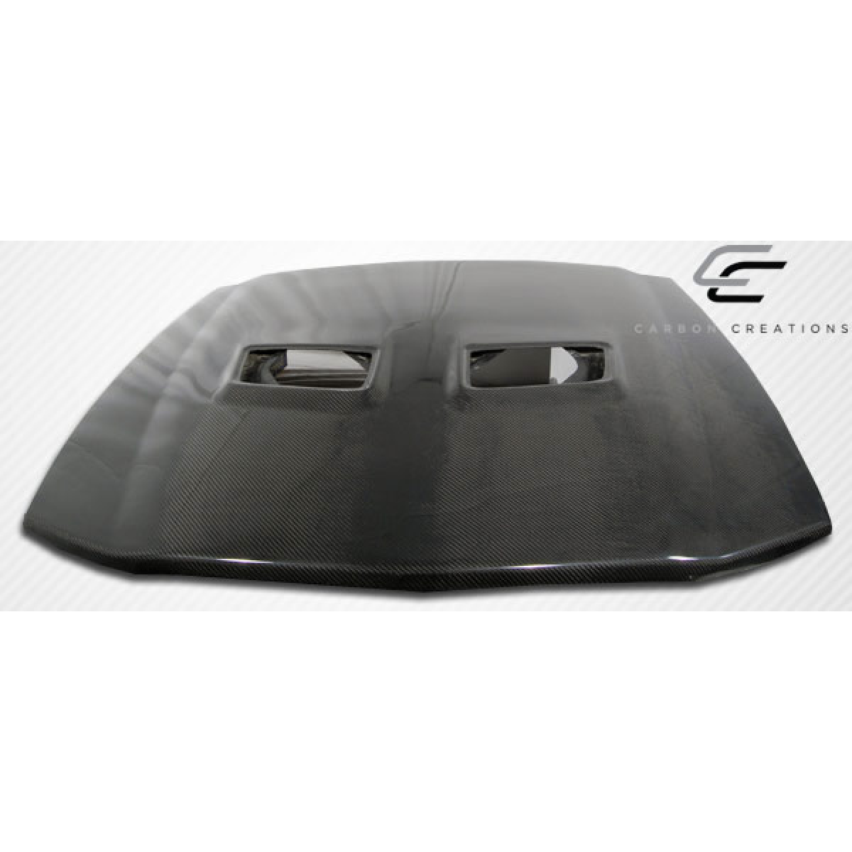 Modify your Ford Mustang 2005 with our Exterior/Hoods - The part is shown from a frontal angle