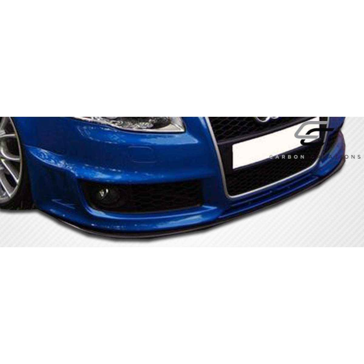 Modify your Audi A4 2006 with our Exterior/Other Exterior - Low angle view of front bumper lip splitter