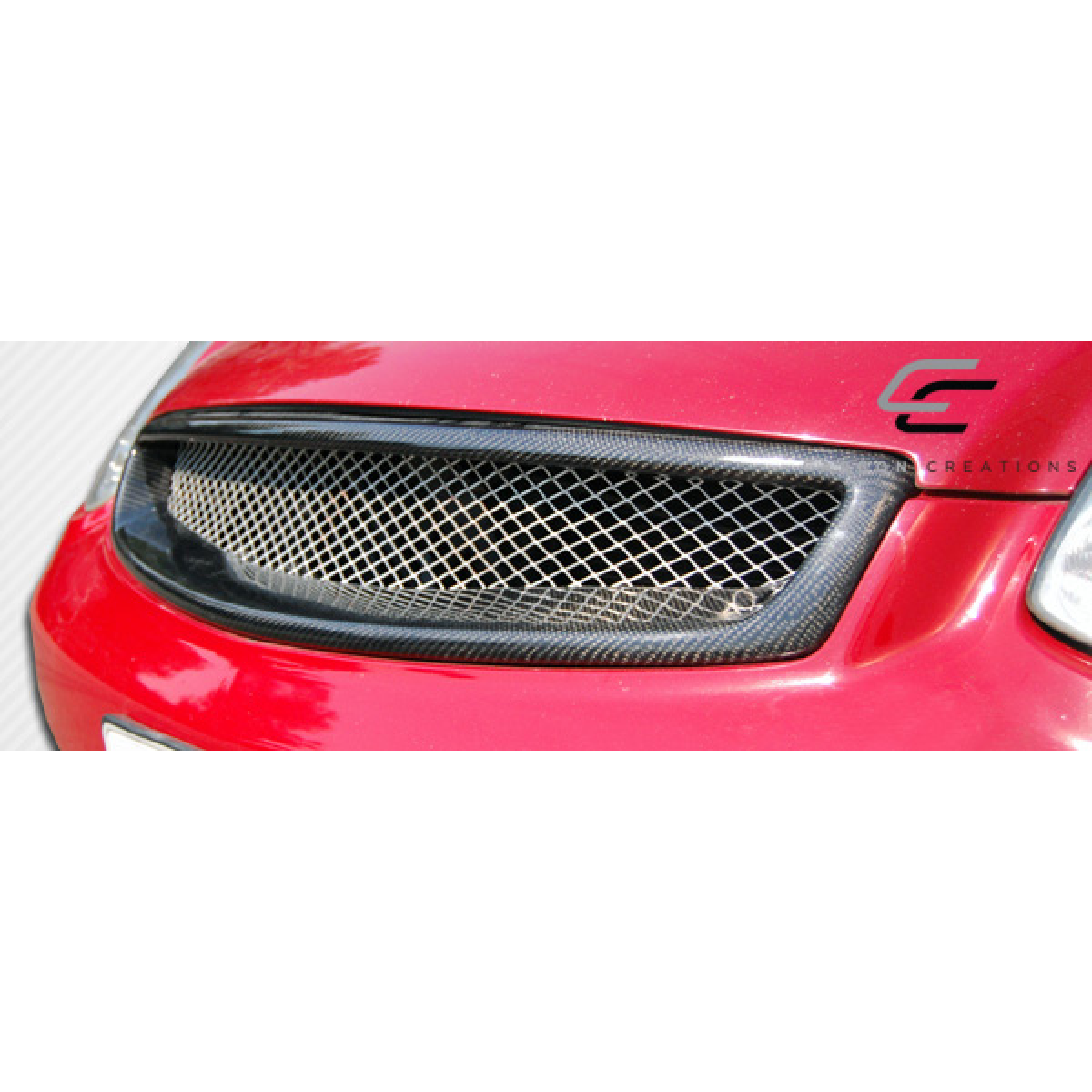 Modify your Infiniti G35 2003 with our Exterior/Grilles - Front view of grille at a slight angle