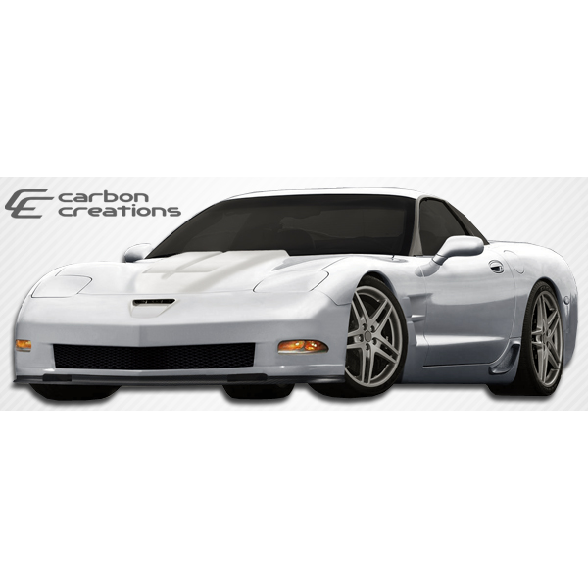 Modify your Chevrolet Corvette 1997 with our Exterior/Front Lips - The image shows a front three quarter view