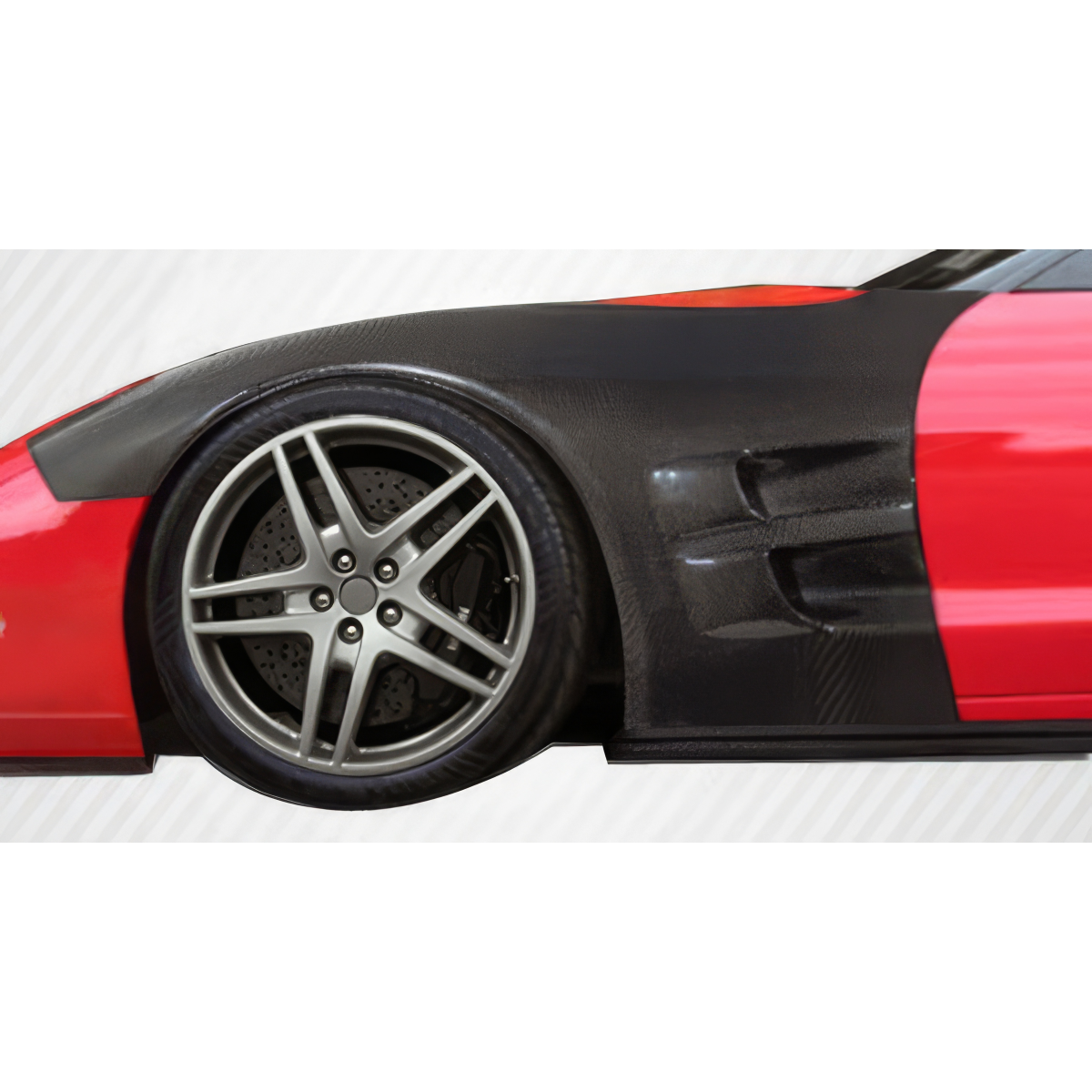 Modify your Chevrolet Corvette 1997 with our Exterior/Fenders - Angle shows side view of fender and wheel