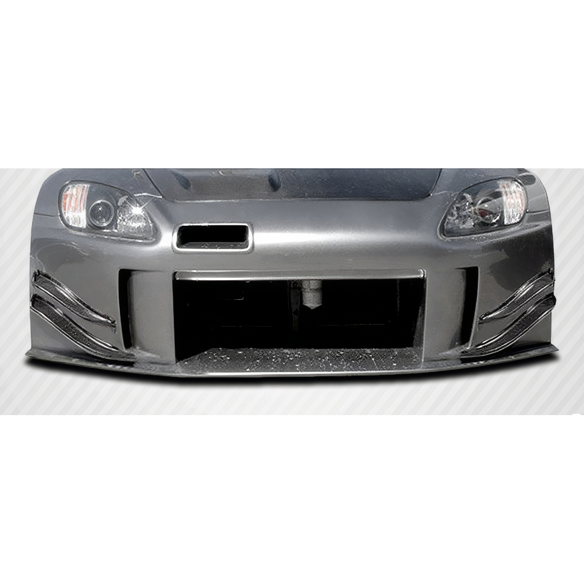 Modify your Honda S2000 2000 with our Exterior/Canards - Front view of car part at zero degrees angle
