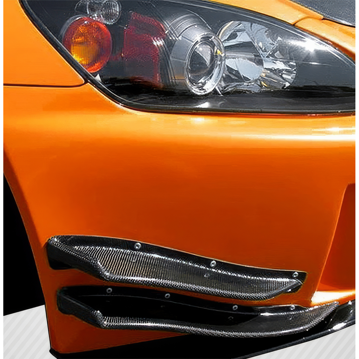 Modify your Honda S2000 2000 with our Exterior/Canards - The part is viewed from a low diagonal angle