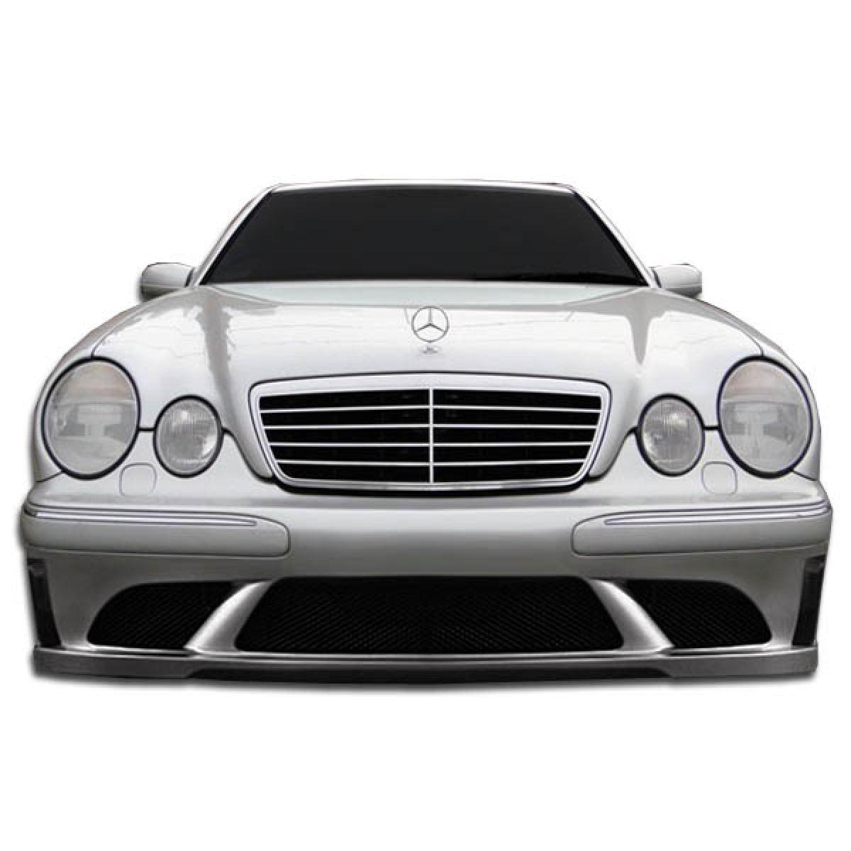 Modify your Mercedes-Benz E-Class 2000 with our Exterior/Front Bumpers or Lips - Front view of the car with slight angle