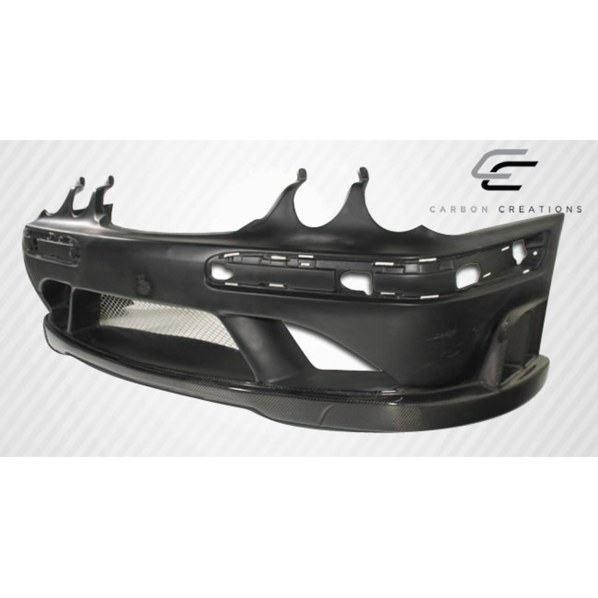 Modify your Mercedes-Benz E-Class 2000 with our Exterior/Front Bumpers or Lips - Frontal view of the front bumper at a slight angle