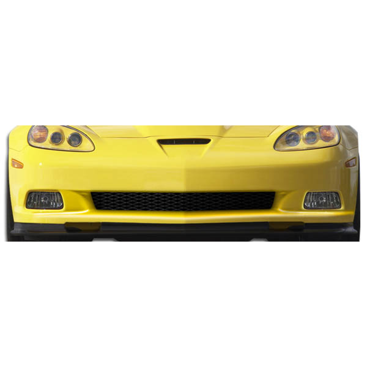 Modify your Chevrolet Corvette 2005 with our Exterior/Front Bumpers or Lips - Front view of the vehicle at eye level