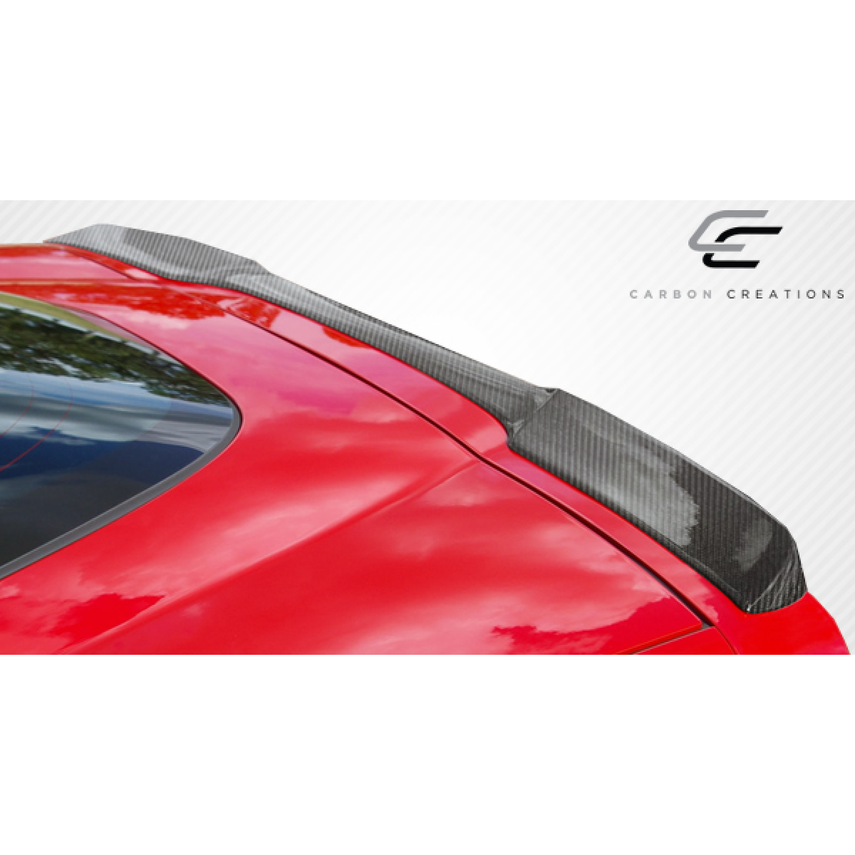 Modify your Chevrolet Corvette 2005 with our Exterior/Wings - Angled view of the car spoiler from above