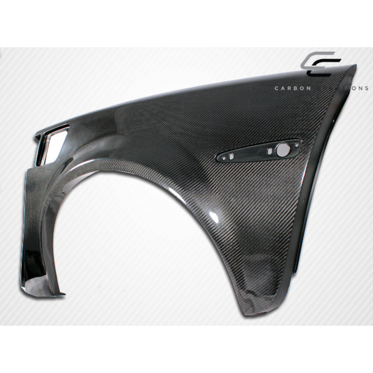 Modify your Chevrolet Corvette 2005 with our Exterior/Fenders - Part viewed at a slight angle from the side