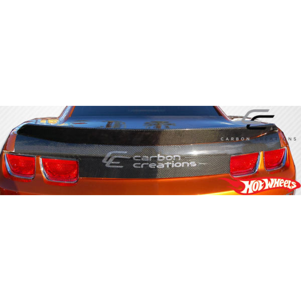 Modify your Chevrolet Camaro 2010 with our Exterior/Trunks - View from the rear showing carbon fiber trunk lid