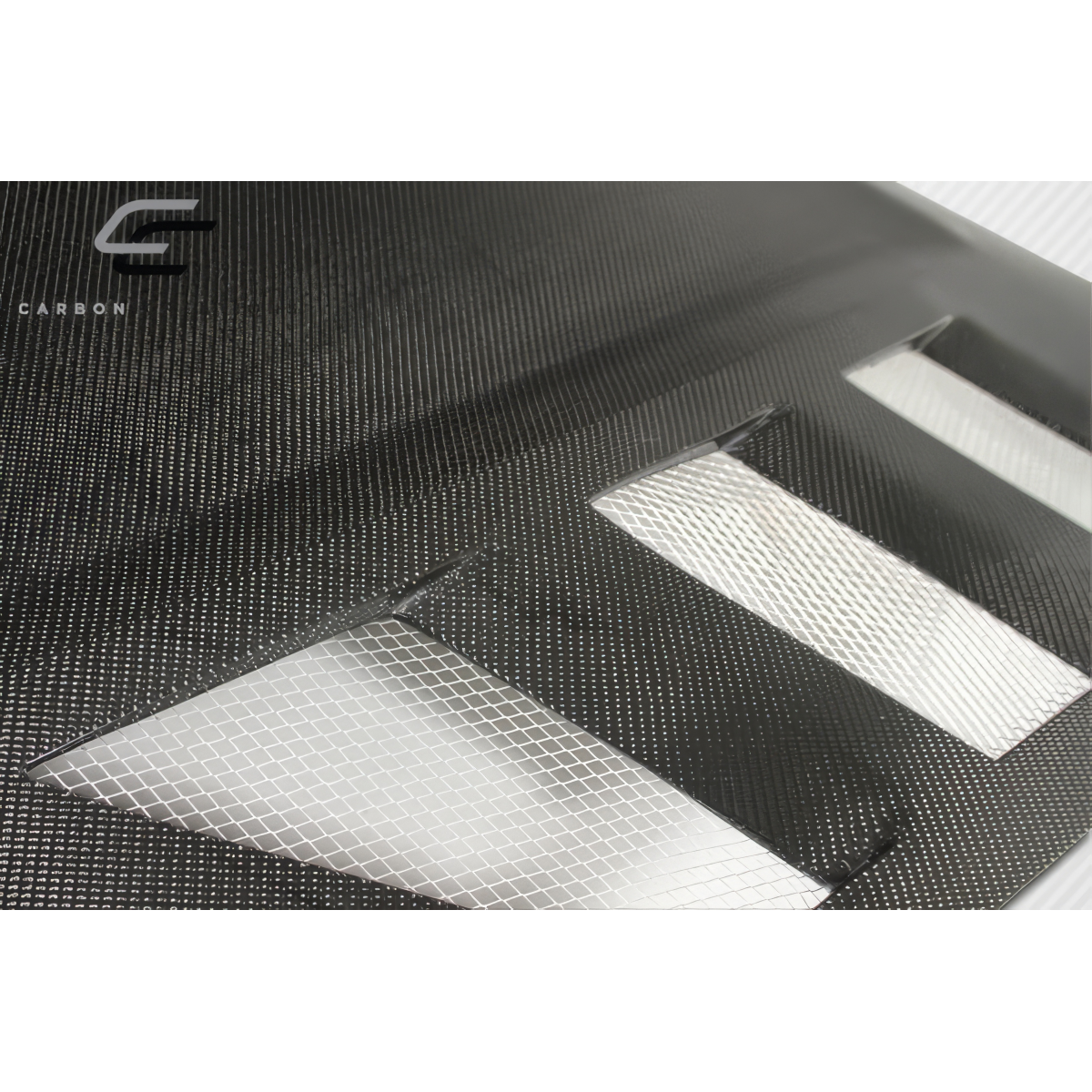 Modify your Nissan 370Z 2009 with our Exterior/Hoods - Image shows part from top angle with black texture