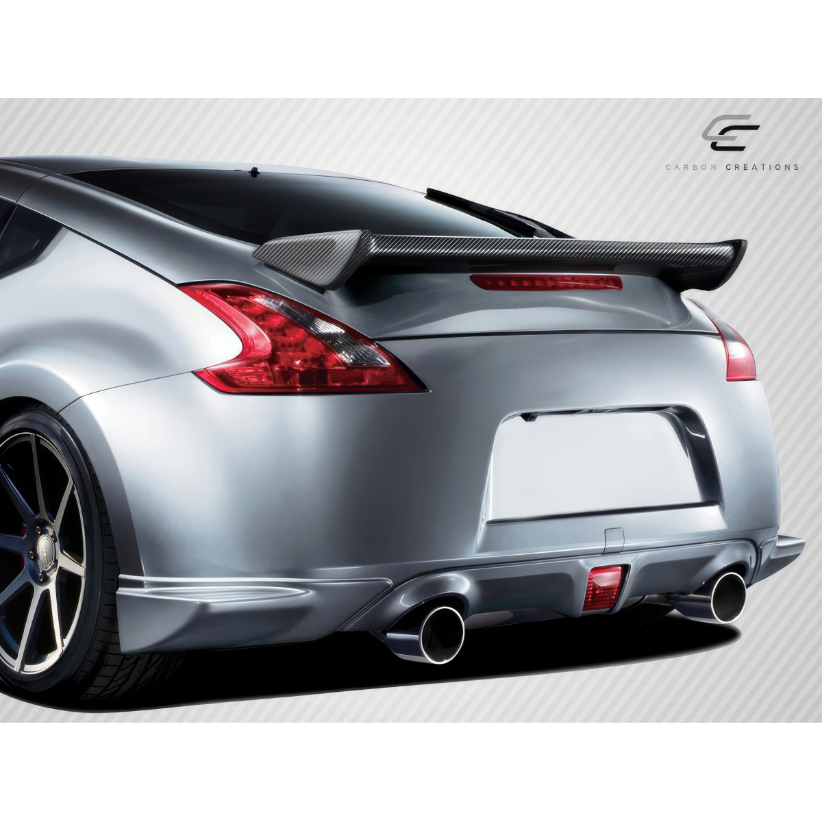 Modify your Nissan 370Z 2009 with our Exterior/Wings - Rear angle view of the Nissan 370Z Z34