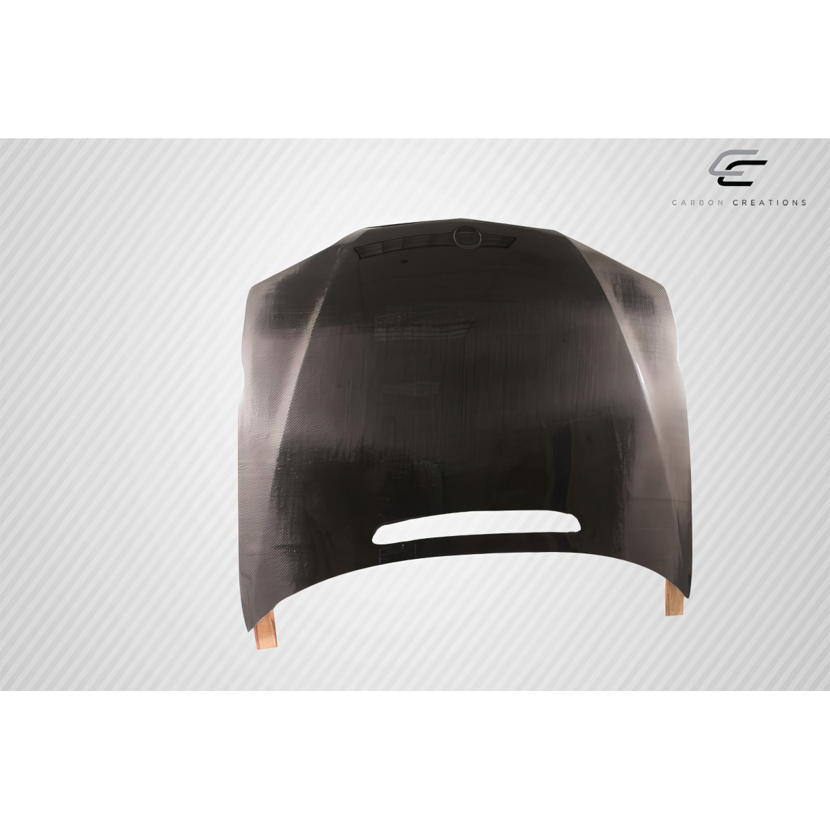 Modify your BMW 3-Series 2002 with our Exterior/Hoods - Front view of car hood at a slight angle