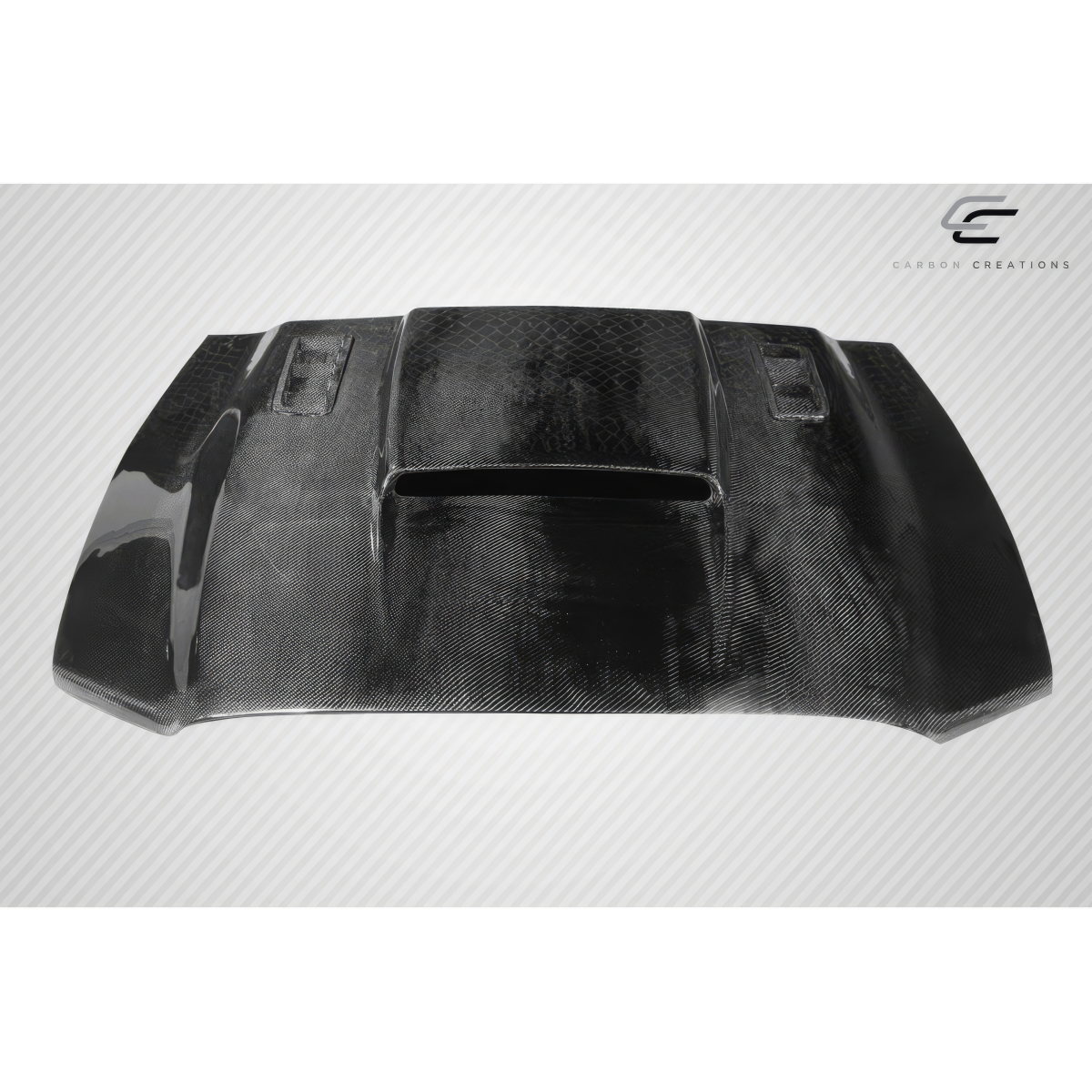 Modify your Ford Mustang 2013 with our Exterior/Hoods - Viewed from a top angled perspective