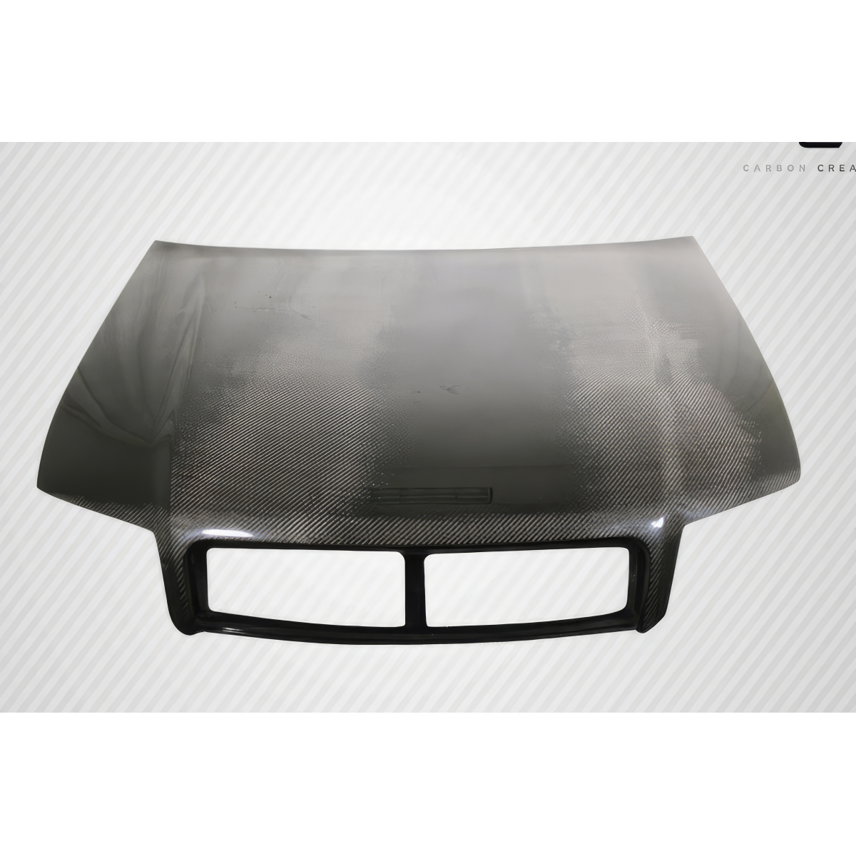 Modify your Audi A4 2002 with our Exterior/Hoods - Part viewed from a slight angle from above