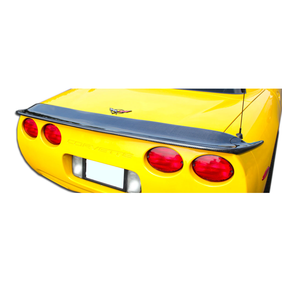 Modify your Chevrolet Corvette 1997 with our Exterior/Wings - Image shows rear view at a slight angle