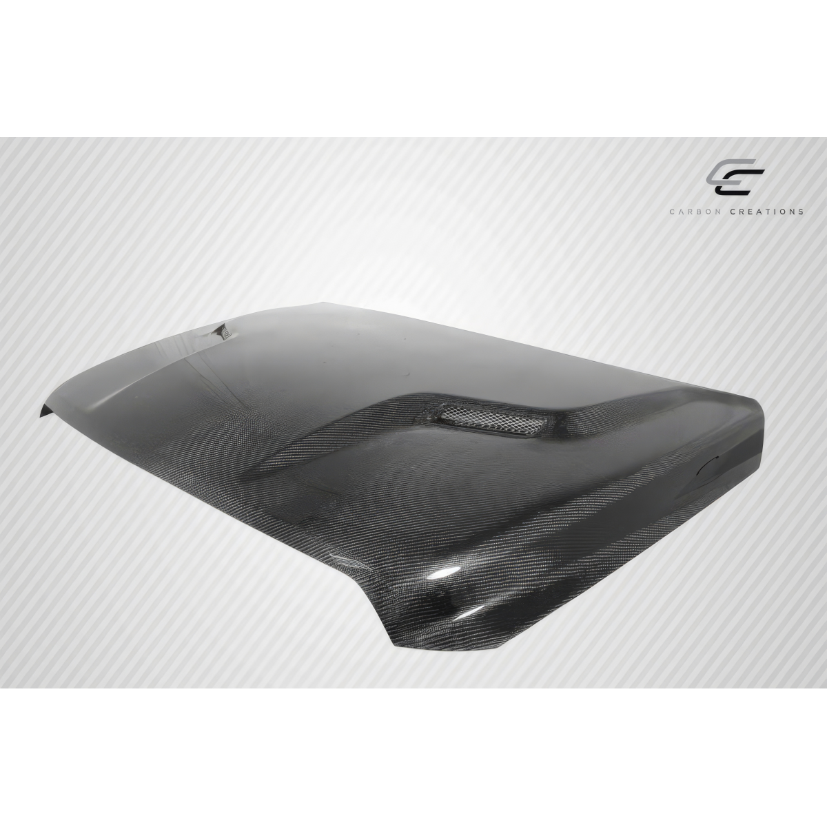 Modify your Dodge Ram 2009 with our Exterior/Hoods - Part shown at a diagonal angle from side