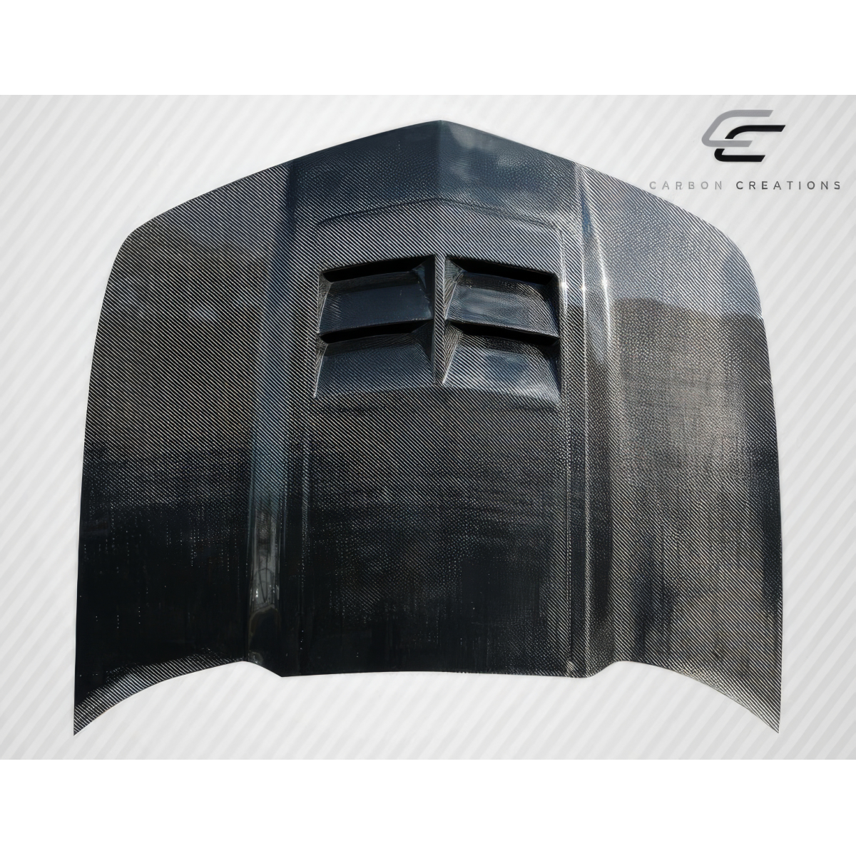 Modify your Chevrolet Camaro 2010 with our Exterior/Hoods - Front view angled slightly downward