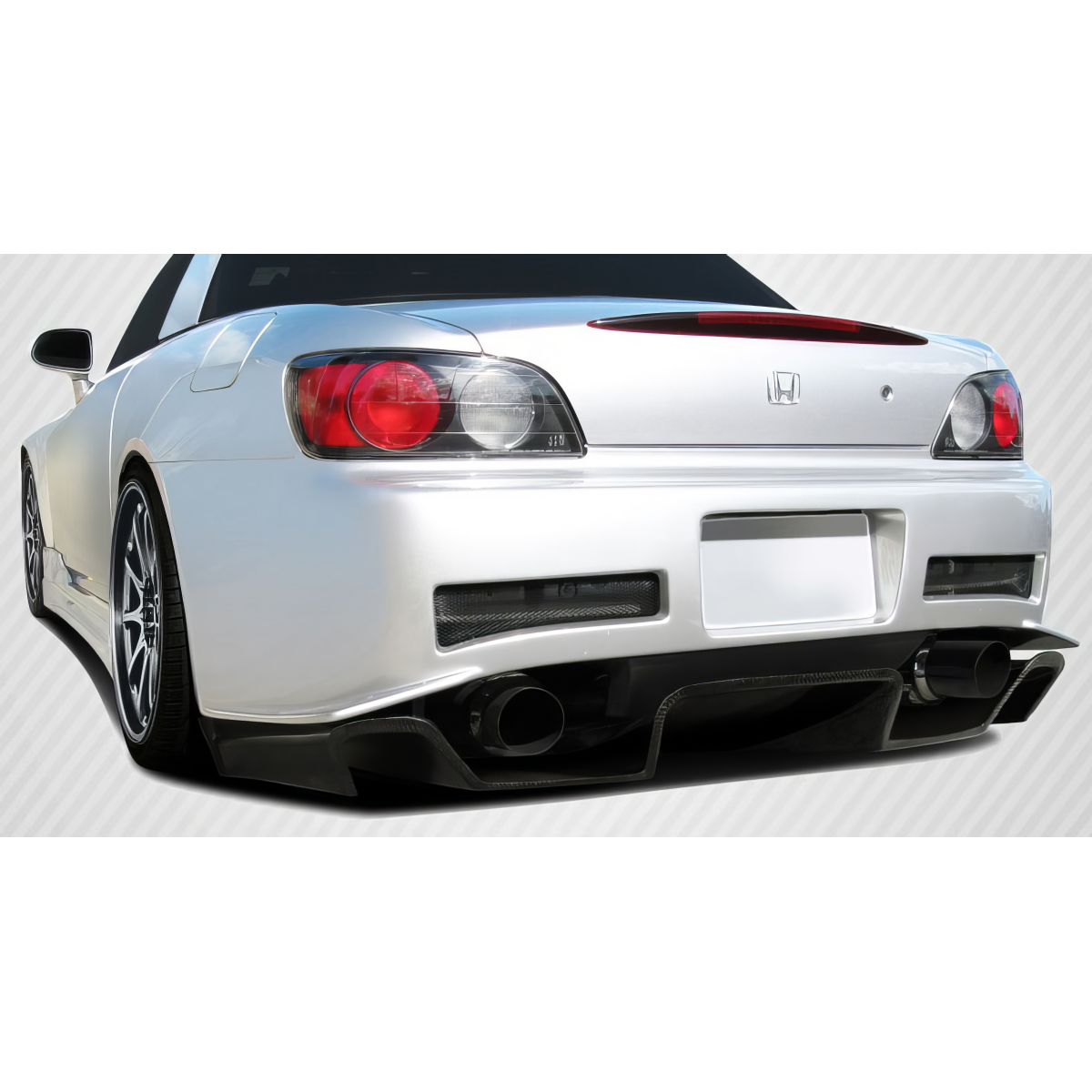 Modify your Honda S2000 2000 with our Exterior/Diffusers - Rear angle showing a sports car diffuser