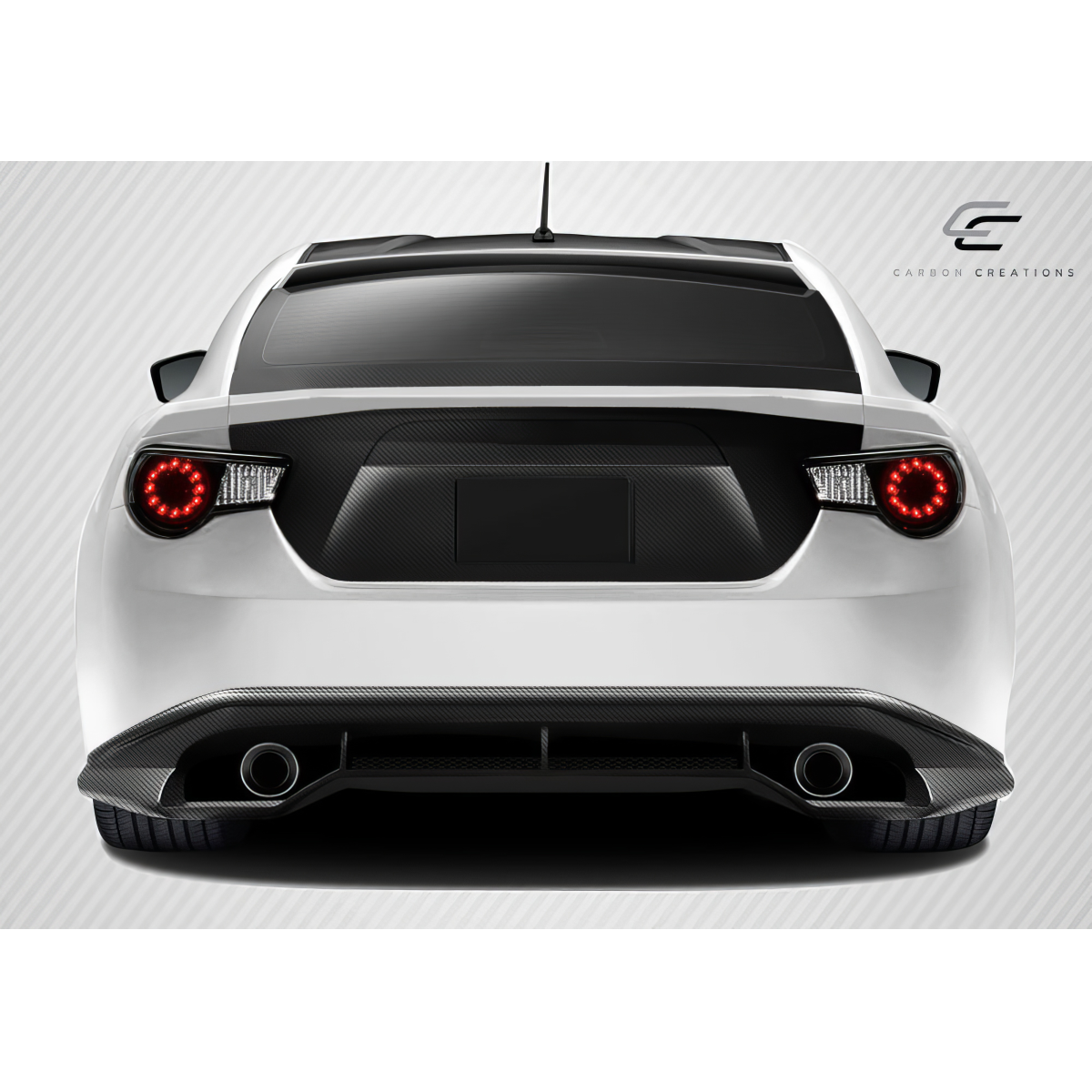 Modify your Subaru BRZ 2013 with our Exterior/Trunks - Rear view angle of the vehicle part shown