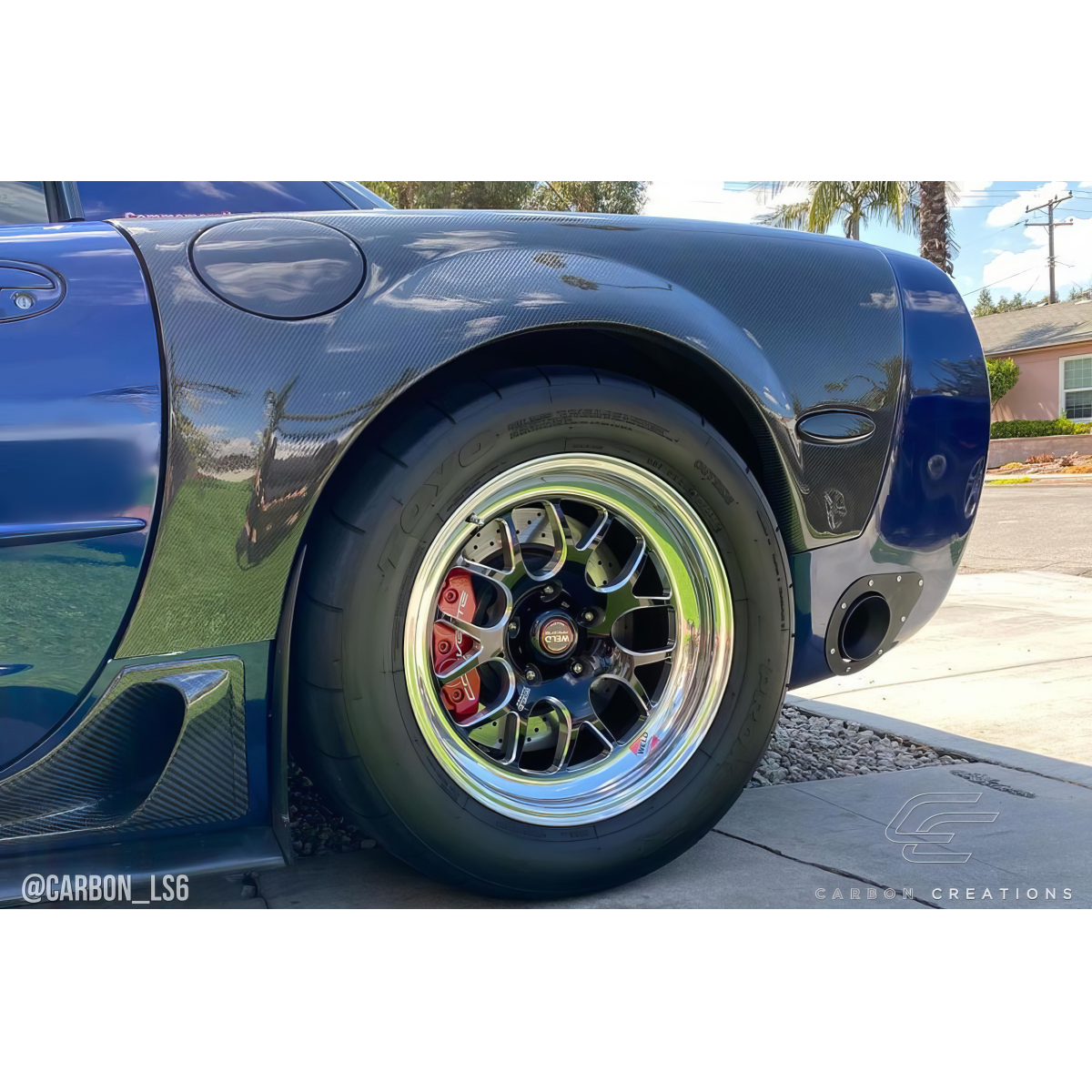 Modify your Chevrolet Corvette 1997 with our Exterior/Fenders - Angle showing rear fender and wheel details